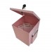 FixtureDisplays® Pink Metal Donation Box Suggestion Fund-Raising Collection Charity Ballot Box 10918-PINK